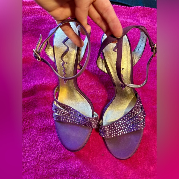 Nina Rhinestone Heels - Picture 1 of 5